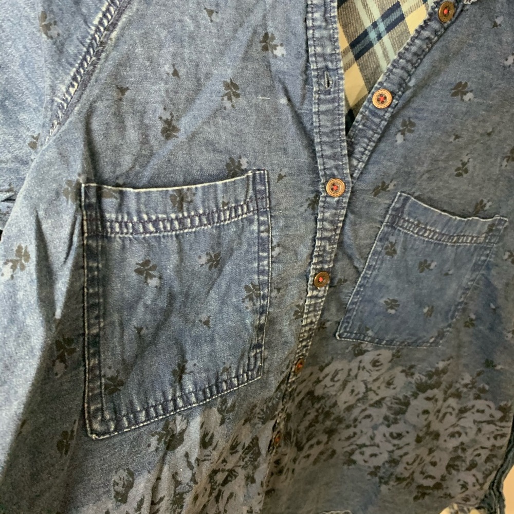 free people | dottie over you denim top - Picture 4 of 8